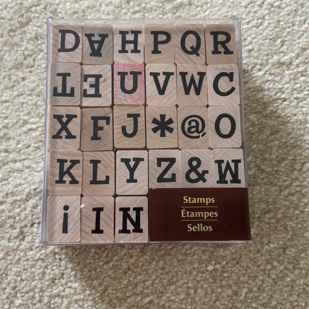 A B C stamps new in box